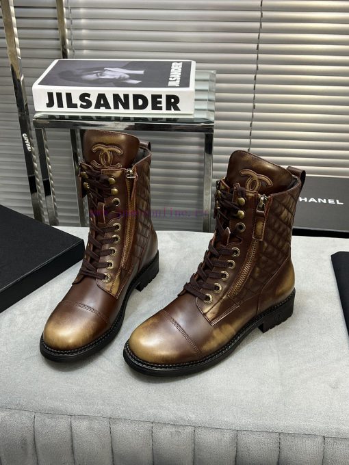 CHANEL Top Classic Dallas Boots Retro Brushed Motorcycle BootsMaterial: The upper of the shod6y2dm30 - Image 5