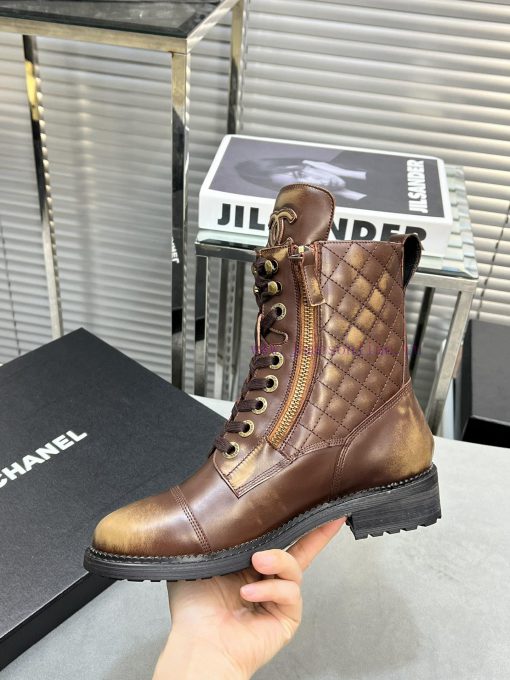 CHANEL Top Classic Dallas Boots Retro Brushed Motorcycle BootsMaterial: The upper of the shod6y2dm30 - Image 8