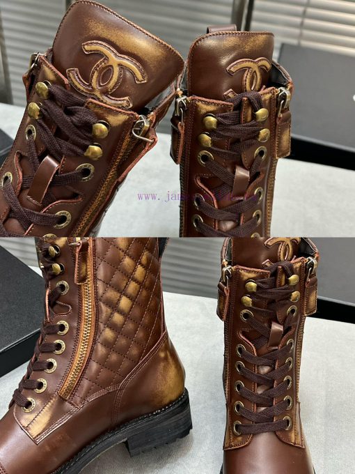 CHANEL Top Classic Dallas Boots Retro Brushed Motorcycle BootsMaterial: The upper of the shod6y2dm30 - Image 10
