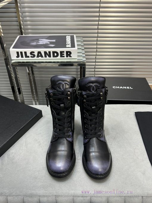 CHANEL Top Classic Dallas Boots Retro Brushed Motorcycle BootsMaterial: The upper of the sho0u7tpbpy - Image 2