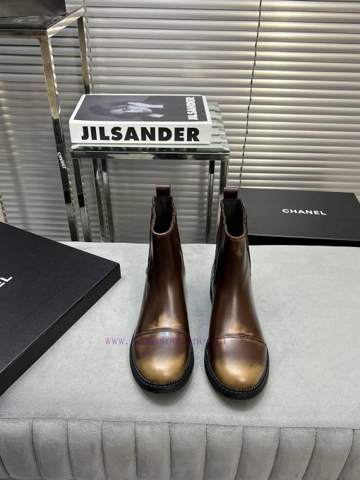 CHANEL Top Classic Dallas Boots Retro Brushed Motorcycle BootsMaterial: The upper of the sho0shxn1b5