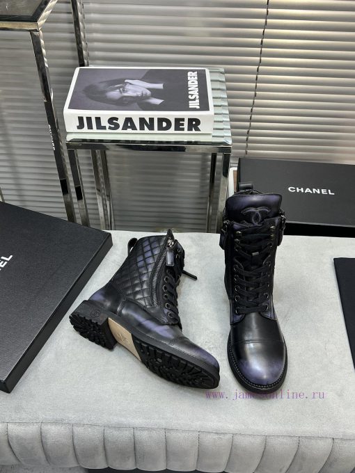CHANEL Top Classic Dallas Boots Retro Brushed Motorcycle BootsMaterial: The upper of the sho0u7tpbpy - Image 4