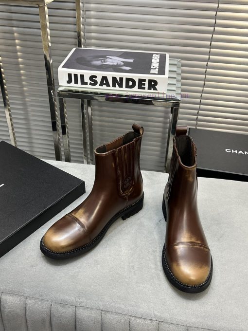CHANEL Top Classic Dallas Boots Retro Brushed Motorcycle BootsMaterial: The upper of the sho0shxn1b5 - Image 4