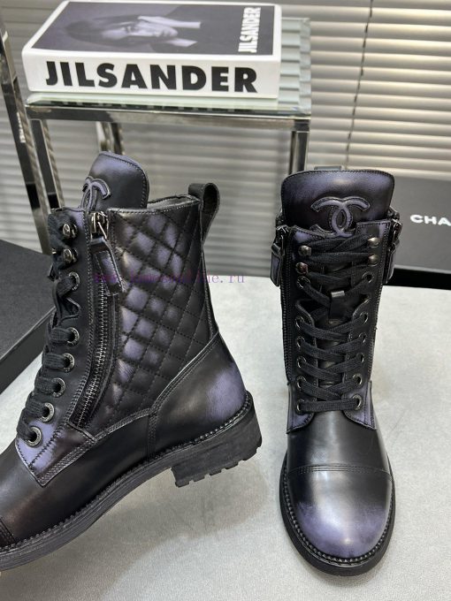 CHANEL Top Classic Dallas Boots Retro Brushed Motorcycle BootsMaterial: The upper of the sho0u7tpbpy - Image 7