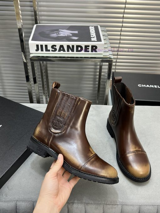 CHANEL Top Classic Dallas Boots Retro Brushed Motorcycle BootsMaterial: The upper of the sho0shxn1b5 - Image 6