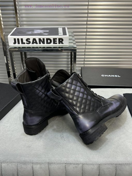 CHANEL Top Classic Dallas Boots Retro Brushed Motorcycle BootsMaterial: The upper of the sho0u7tpbpy - Image 8