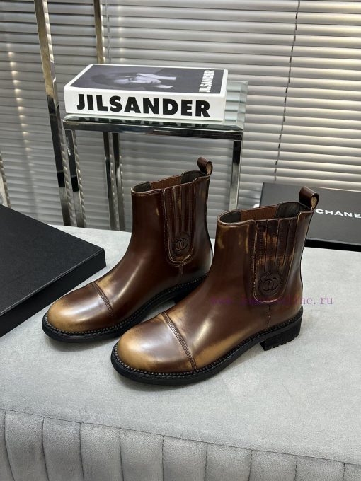 CHANEL Top Classic Dallas Boots Retro Brushed Motorcycle BootsMaterial: The upper of the sho0shxn1b5 - Image 7