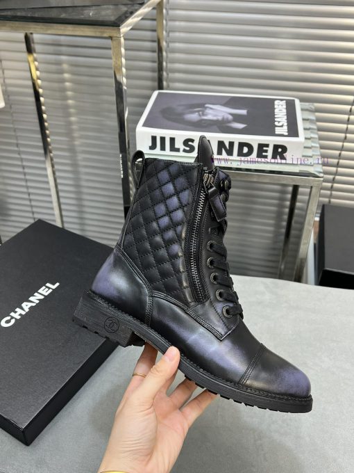 CHANEL Top Classic Dallas Boots Retro Brushed Motorcycle BootsMaterial: The upper of the sho0u7tpbpy - Image 9