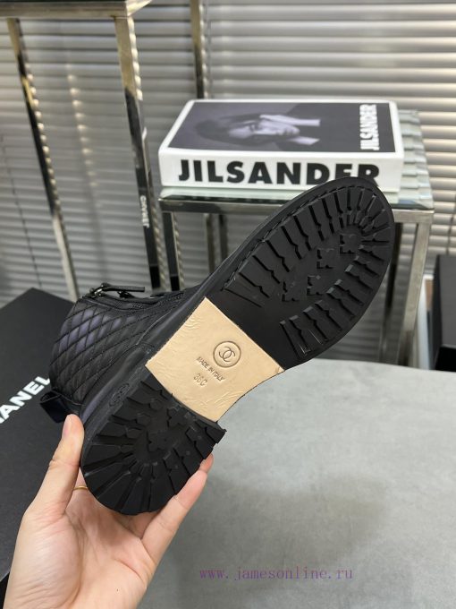 CHANEL Top Classic Dallas Boots Retro Brushed Motorcycle BootsMaterial: The upper of the sho0u7tpbpy - Image 10