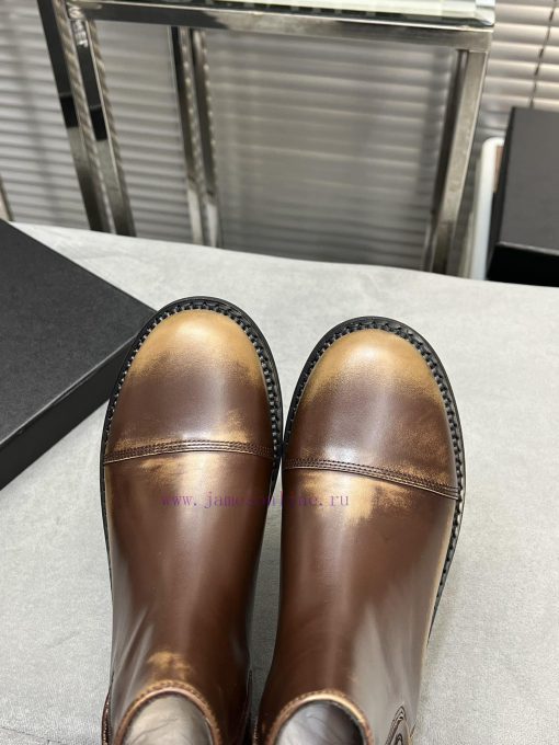 CHANEL Top Classic Dallas Boots Retro Brushed Motorcycle BootsMaterial: The upper of the sho0shxn1b5 - Image 9