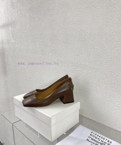Margiela | Retro style 5cm short heel square toe shoesShort and retro elegant temperament cakt5b4x9x