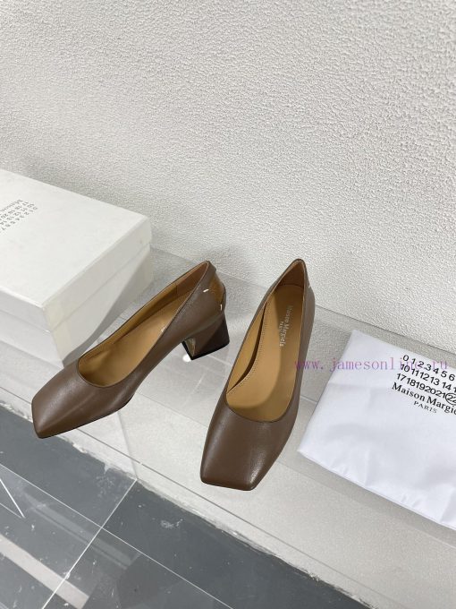 Margiela | Retro style 5cm short heel square toe shoesShort and retro elegant temperament cakt5b4x9x - Image 6