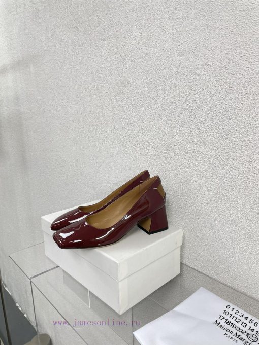 Margiela | Retro style 5cm short heel square toe shoesShort and retro elegant temperament ca2zhceztn