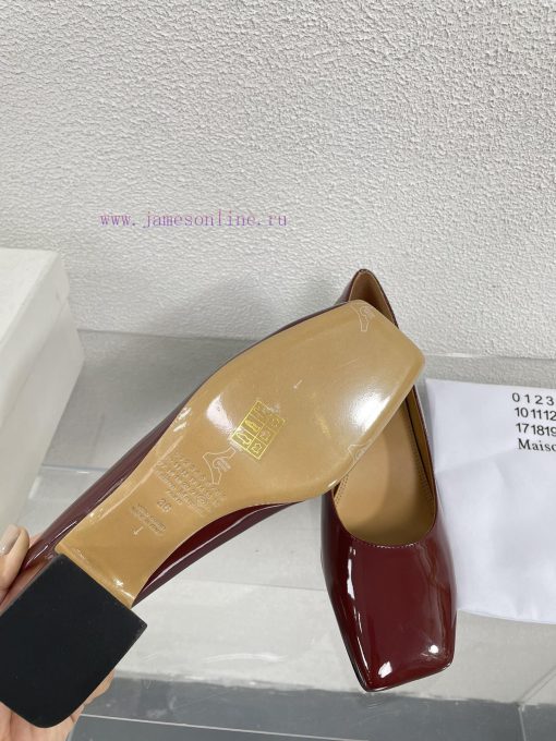 Margiela | Retro style 5cm short heel square toe shoesShort and retro elegant temperament ca2zhceztn - Image 7