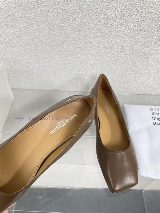Margiela | Retro style 2cm short heel square toe shoesShort and retro elegant temperament cae32z3cj7 - Image 6