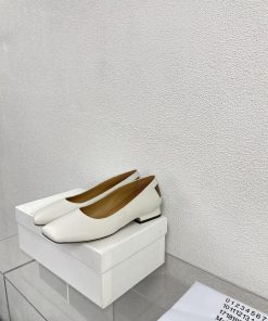 Margiela | Retro style 2cm short heel square toe shoesShort and retro elegant temperament cat1dg3kpg