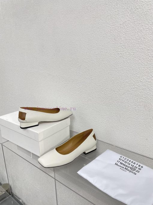 Margiela | Retro style 2cm short heel square toe shoesShort and retro elegant temperament cat1dg3kpg - Image 4