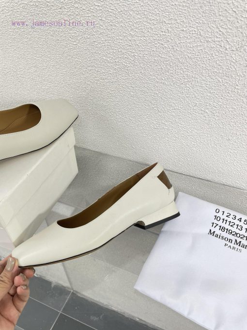 Margiela | Retro style 2cm short heel square toe shoesShort and retro elegant temperament cat1dg3kpg - Image 5