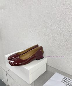 Margiela | Retro style 2cm short heel square toe shoesShort and retro elegant temperament ca6ijhs8vj