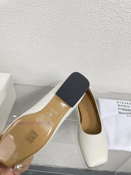 Margiela | Retro style 2cm short heel square toe shoesShort and retro elegant temperament cat1dg3kpg - Image 7