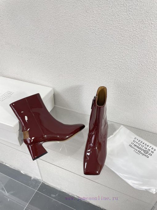 Margiela | Retro style 5cm short heel square toe shoes with ripped holesShort and retro elegi1jkw75v - Image 6