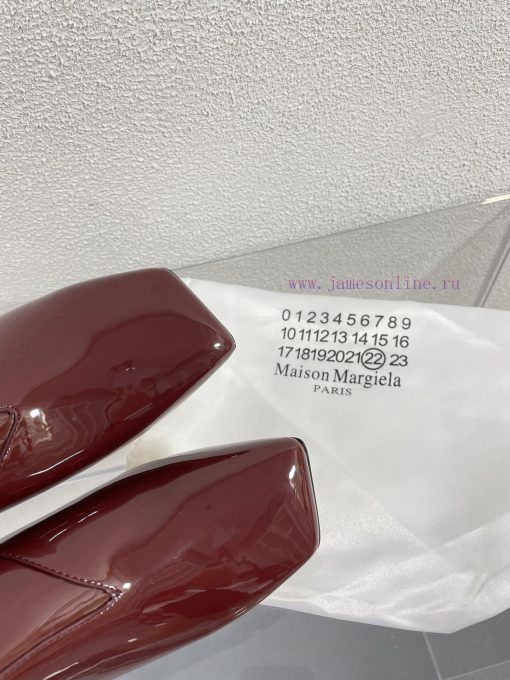 Margiela | Retro style 5cm short heel square toe shoes with ripped holesShort and retro elegi1jkw75v - Image 9