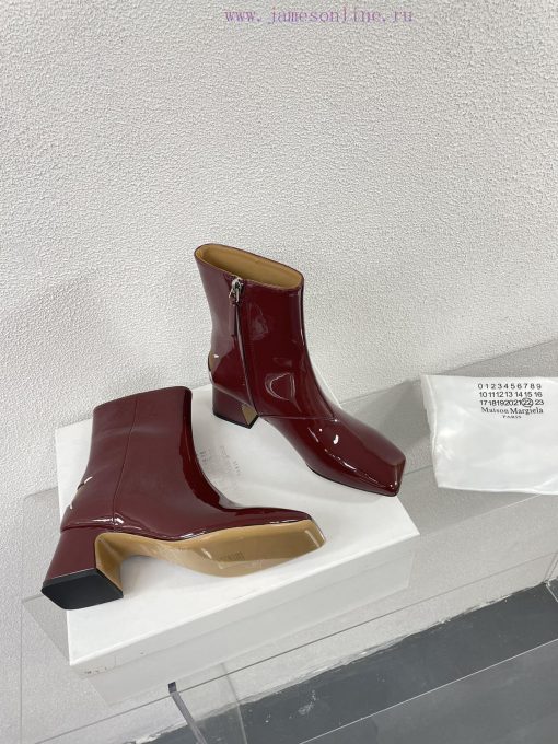 Margiela | Retro style 5cm short heel square toe shoes with ripped holesShort and retro elegi1jkw75v - Image 10