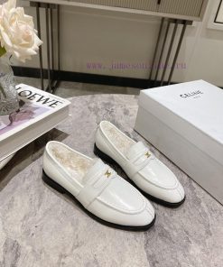 CELINE Sillin Lefu shoes Caesar door buckle series casual small leather shoes are super supe4ijis5kc