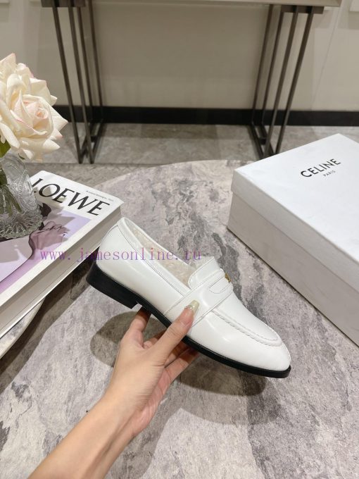 CELINE Sillin Lefu shoes Caesar door buckle series casual small leather shoes are super supe4ijis5kc - Image 5