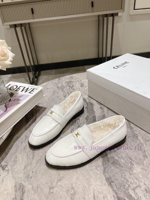 CELINE Sillin Lefu shoes Caesar door buckle series casual small leather shoes are super supe4ijis5kc - Image 6