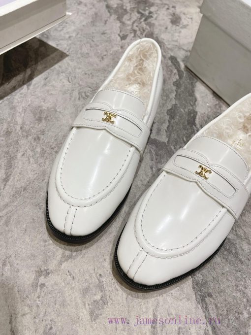 CELINE Sillin Lefu shoes Caesar door buckle series casual small leather shoes are super supe4ijis5kc - Image 10
