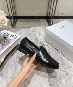 CELINE Sillin Lefu shoes Caesar door buckle series casual small leather shoes are super supeeal2y30z