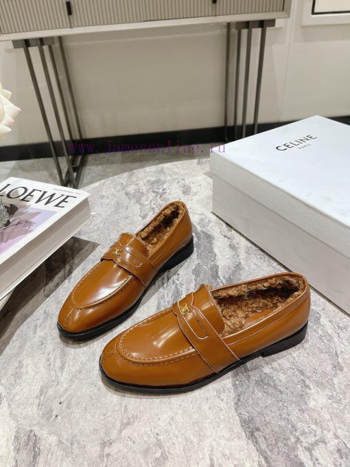 CELINE Sillin Lefu shoes Caesar door buckle series casual small leather shoes are super supepeqitj4q - Image 6