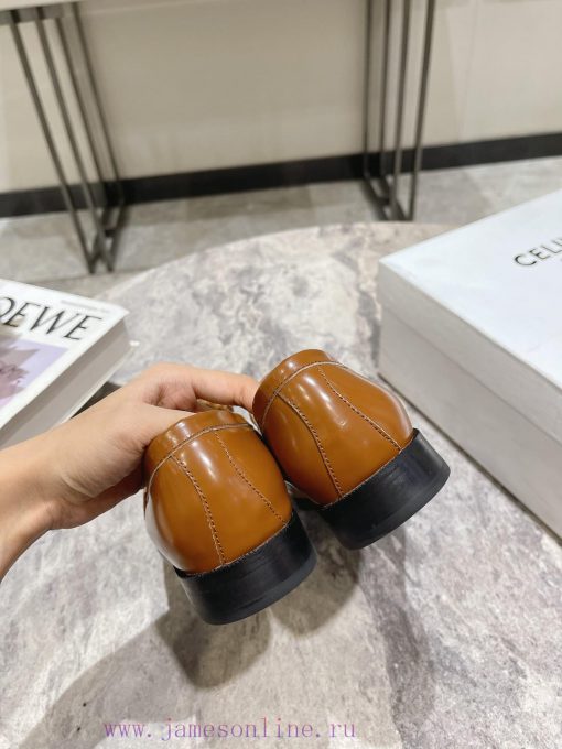 CELINE Sillin Lefu shoes Caesar door buckle series casual small leather shoes are super supepeqitj4q - Image 10