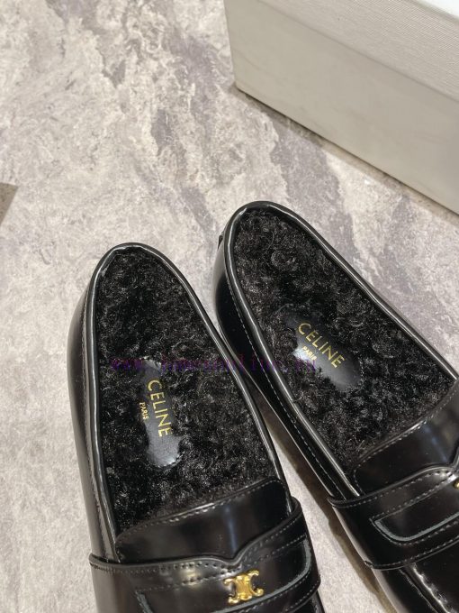 CELINE Sillin Lefu shoes Caesar door buckle series casual small leather shoes are super supeeal2y30z - Image 9