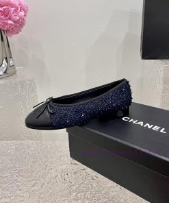Real leather bottomChanel's top tier ballet shoes, flat soled single shoes, fashionable itemrvixa45e