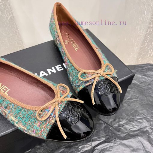 Real leather bottomChanel's top tier ballet shoes, flat soled single shoes, fashionable itemhw7cqws0 - Image 9