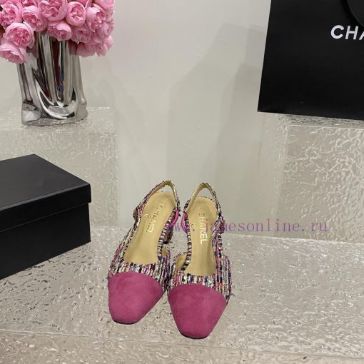 Chanel classic color blocked sandals, a new summer color, this item continues the classic Chi8wsxonz - Image 3