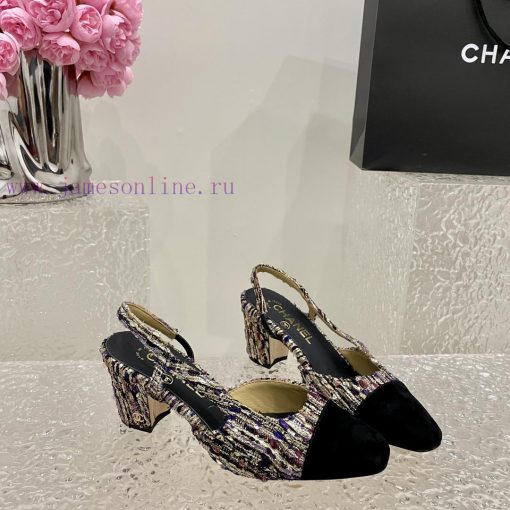 Chanel classic color blocked sandals, a new summer color, this item continues the classic Chc2ghg3gm - Image 5