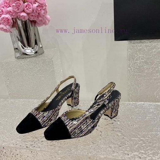 Chanel classic color blocked sandals, a new summer color, this item continues the classic Chc2ghg3gm - Image 6