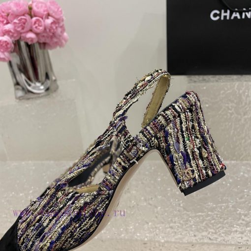 Chanel classic color blocked sandals, a new summer color, this item continues the classic Chc2ghg3gm - Image 8