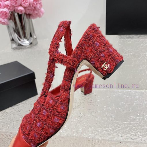 Chanel classic color blocked sandals, a new summer color, this item continues the classic Ch5qaftf40 - Image 6