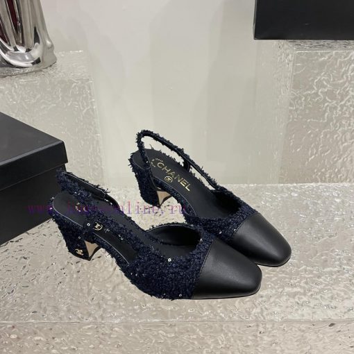 Chanel classic color blocked sandals, a new summer color, this item continues the classic Chwsuddaqn - Image 7