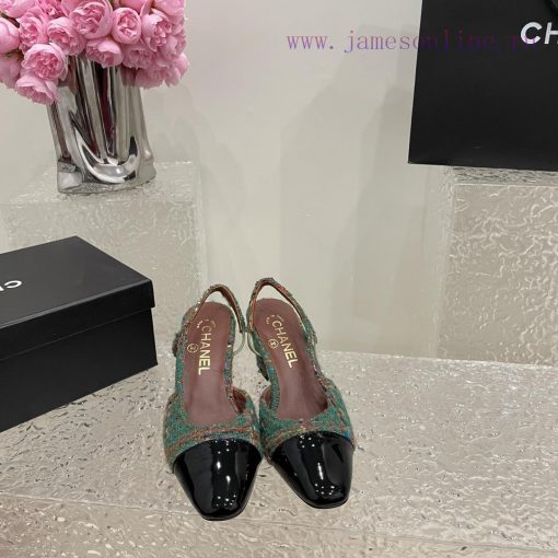 Chanel classic color blocked sandals, a new summer color, this item continues the classic Chv1q35nru - Image 3