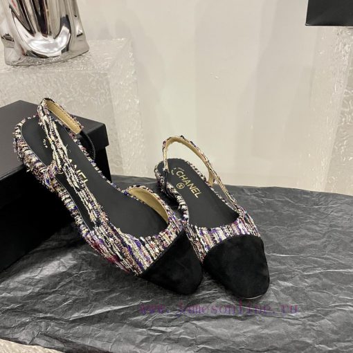 Chanel classic color blocked sandals, a new summer color, this item continues the classic Ch809cmtfp - Image 5
