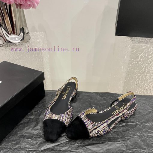 Chanel classic color blocked sandals, a new summer color, this item continues the classic Ch809cmtfp - Image 6
