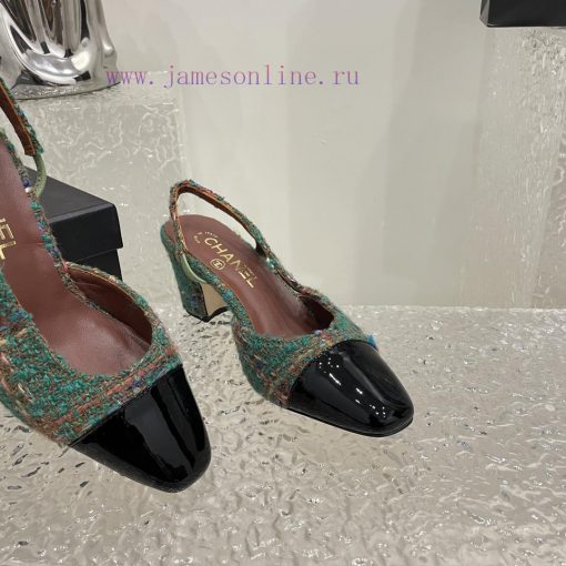 Chanel classic color blocked sandals, a new summer color, this item continues the classic Chv1q35nru - Image 8