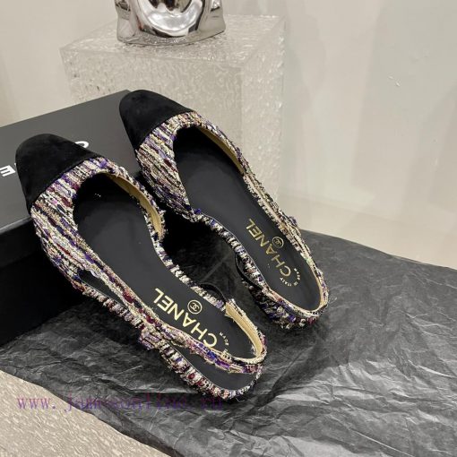 Chanel classic color blocked sandals, a new summer color, this item continues the classic Ch809cmtfp - Image 8
