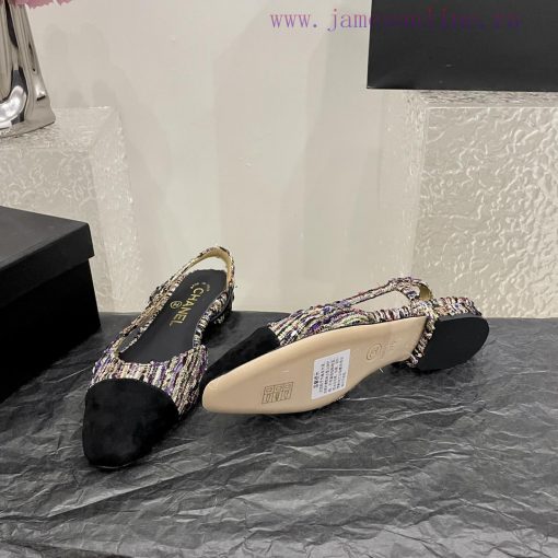 Chanel classic color blocked sandals, a new summer color, this item continues the classic Ch809cmtfp - Image 10