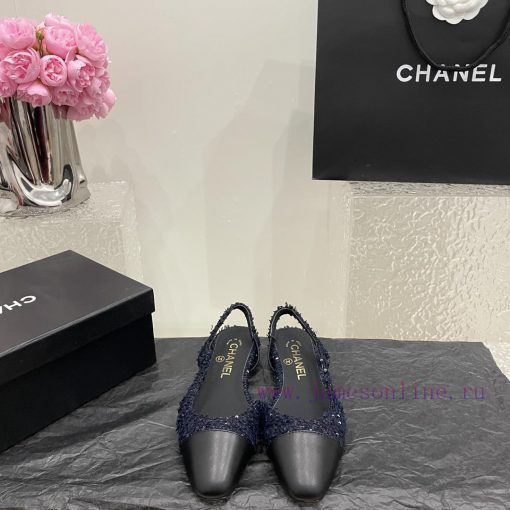 Chanel classic color blocked sandals, a new summer color, this item continues the classic Ch7cc1hem5 - Image 3